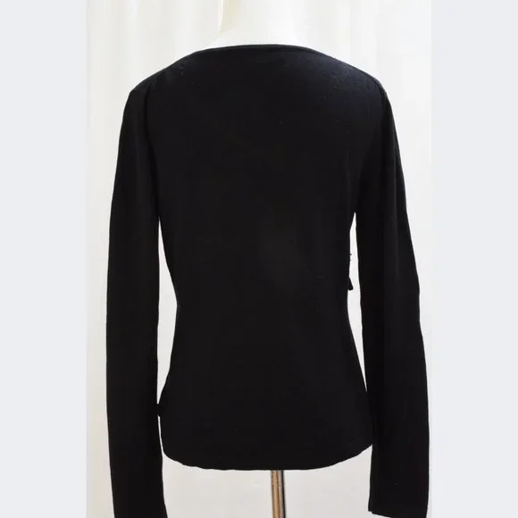 BCBG Max Azria Women's Size XS Petite Black Sweater - Picture 3 of 6
